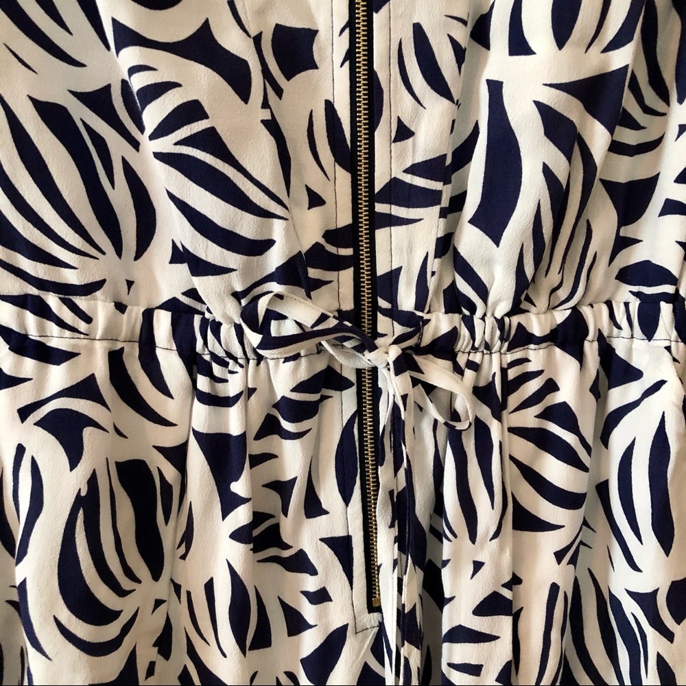 Lilly Pulitzer Blue & White Printed Dress Size 14 - Picture 2 of 10